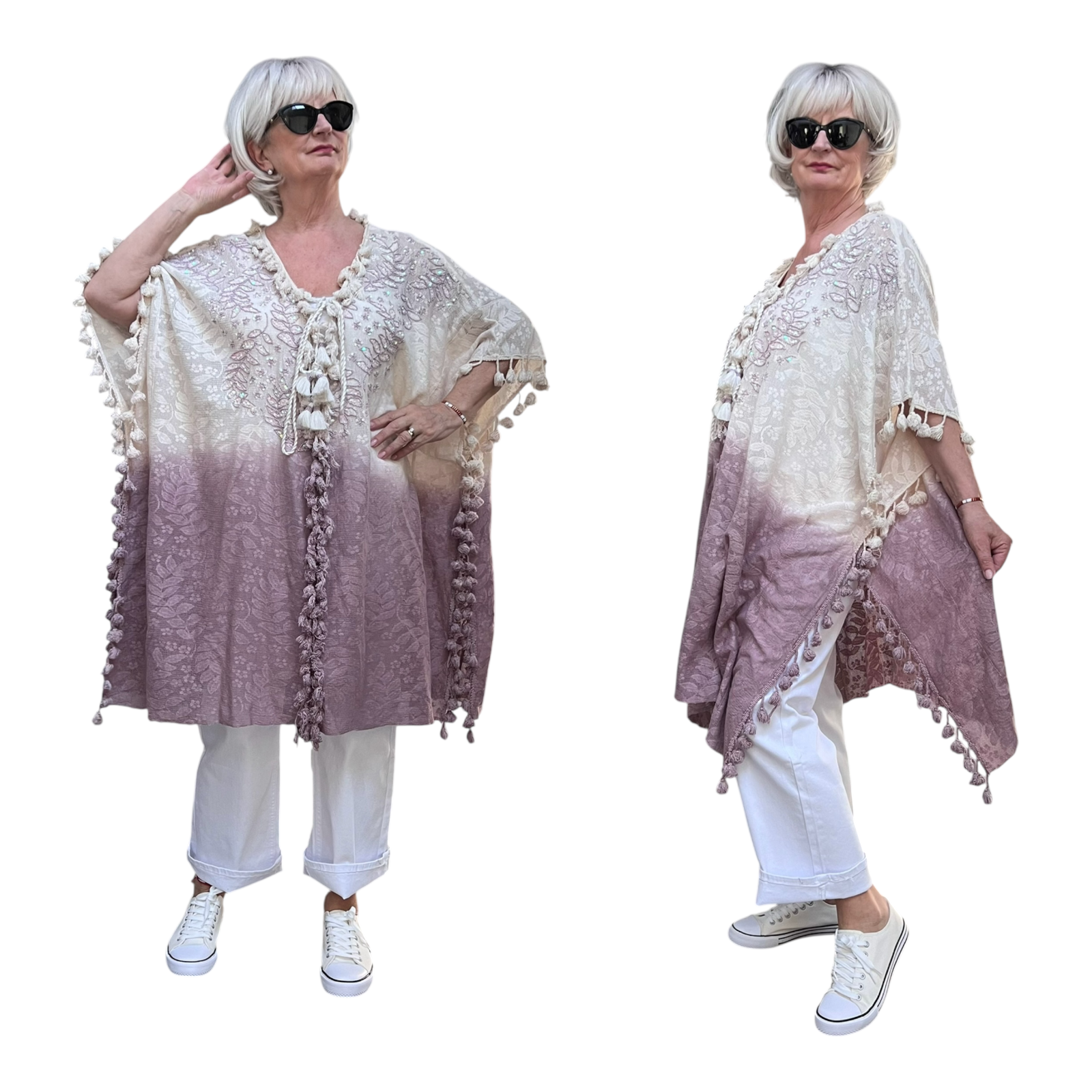 Siya katoen tuniek/poncho