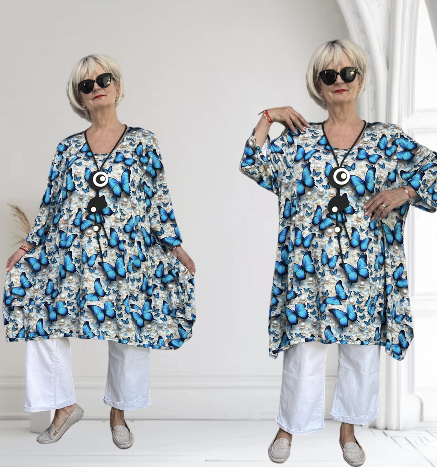 New Jersey viscose A-lijn jurk/tuniek/ stretch