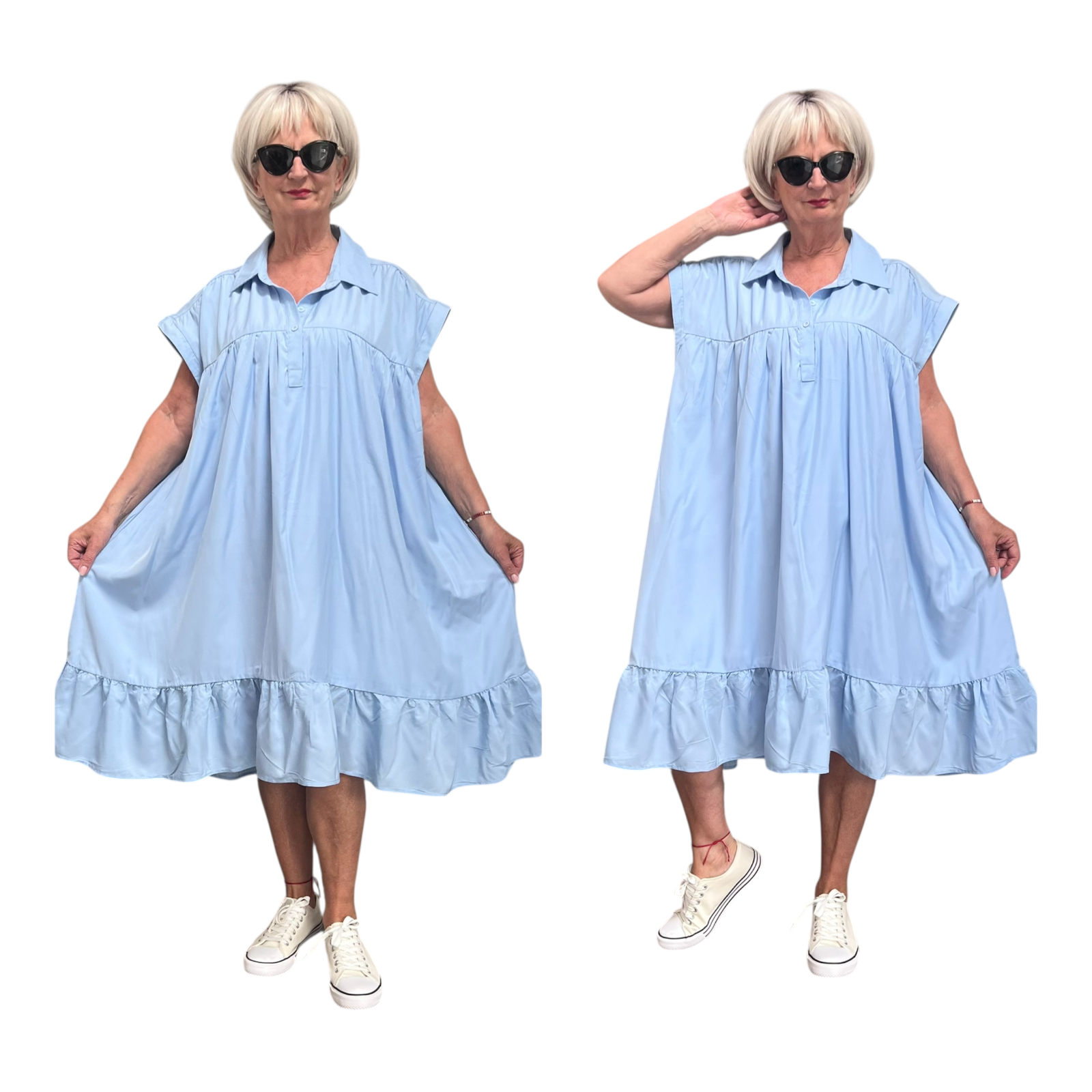 ITALIA MODA viscose mix A-lijn tuniek/jurk