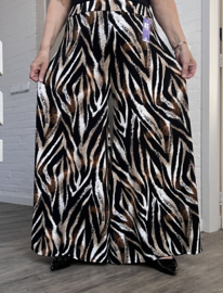 ITALY Mode jersey viscose  wijde broek apart /zeer rekbaar/ zwart /wit/beige 