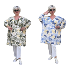 ITALIA MODA oversized katoen mousseline tuniek/in meerdere kleuren