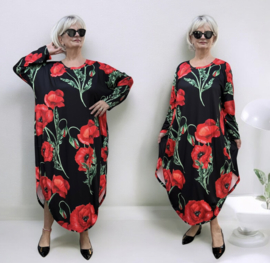 Sasha LINDA viscose jurk met zakken stretch