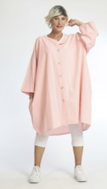 AKH oversized katoen A-lijn blazer/zomerjas tuniek apart