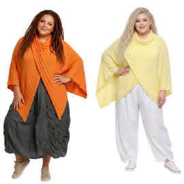 Italia Moda oversized gebreide top/poncho stretch/in meerdere kleuren