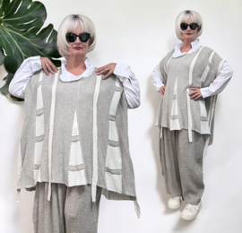 Vincenzo Allocca oversized linnen top/tuniek apart