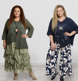 ITALIA katoen oversized super zacht  gebreide top (extra groot)/in meerdere kleuren