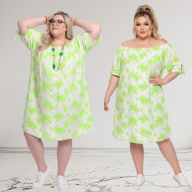 ITALIA oversized viscose A-lijn zomer jurk