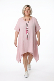 ITALIA MODA oversized mousseline katoen A-lijn tuniek