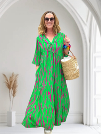 Vincenzo Allocca oversized viscose  BOHO A-lijn jurk apart