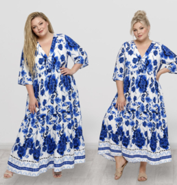 Vincenzo Allocca oversized viscose  BOHO A-lijn jurk apart