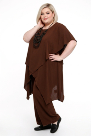 ITALIA MODA oversized viscose mix tuniek + broek stretch /in meerdere kleuren