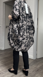 wendy trendy oversized katoen/linnen ballon jurk/tuniek