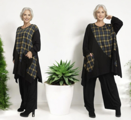 AKH  oversized  viscose tuniek/jurk zwart /stretch