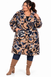 ITALIA MODA zachte wolmix jas/mantel/ stretch /in meerdere kleuren