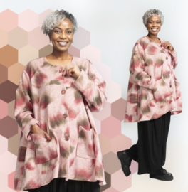 AKH winter oversized acryl/wol blazer/vest apart stretch