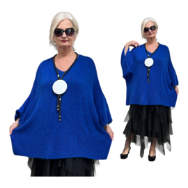 ITALIA oversized acryl mix gebreide top