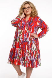 Vincenzo Allocca oversized viscose A-lijn BOHO jurk