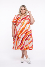 Naveed oversized viscose A-lijn jurk