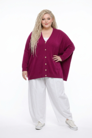 ITALIA oversized viscose mix gebreide vest/top/in meerdere kleuren