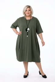 ITALIA MODA katoen A-lijn jurk stretch