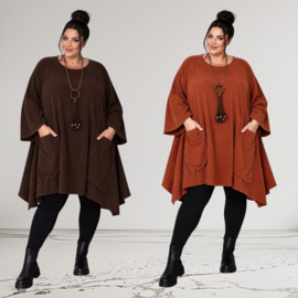 New collection fijn corduroy katoen A-lijn  tuniek  /in meerdere kleuren