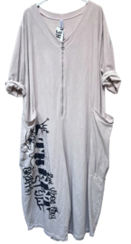 Funky Diva oversized katoen jumpsuit stretch/in meerdere kleuren