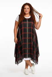 AKH oversized chique chiffon A-lijn  jurk/overjurk /tuniek apart