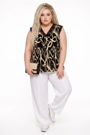 ITALIA oversized top met kant /stretch /in meerdere kleuren