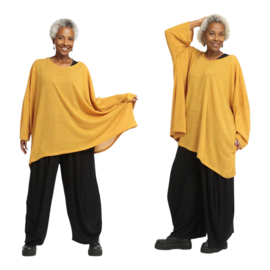 AKH oversized viscose mix jersey A-lijn tuniek apart stretch 