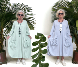 Moonshine  katoen tricot A-lijn jurk apart/in meerdere kleuren