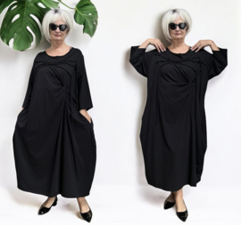Vincenzo Alloccakatoen jurk apart stretch zwart