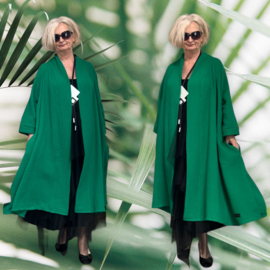 Maya oversized A-lijn katoen hydrofiel blazer/vest