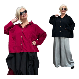 Moonshine fijn corduroy katoen A-lijn blazer met capuchon  apart/in meerdere kleuren