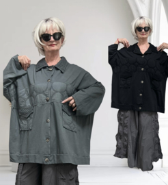 ITALIA  MODA oversized katoen fijn corduroy blazer/jas /stretch/apart/in meerdere kleuren