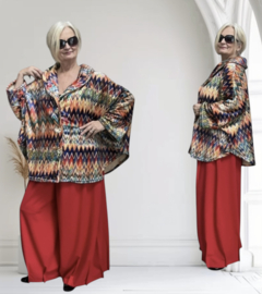 AKH winter oversized blazer/vest van zachte pluche kwaliteit apart stretch