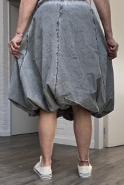 LUUKAA de modieuze kleuring oversized katoen rok /gevoerd