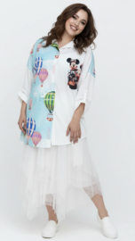 ITALIA oversized viscose blouse/hemd