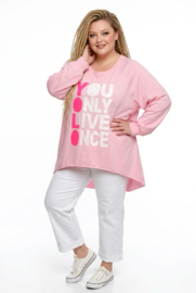 ITALIA oversized katoen top stretch /in meerdere kleuren