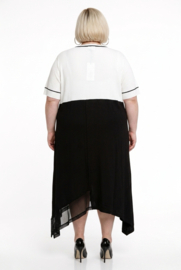 CN-G viscose A-lijn jurk met zakken stretch