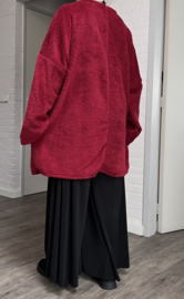 ITALIA MODA oversized fleece tuniek/ stretch/in meerdere kleuren