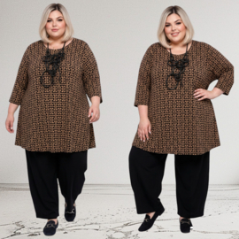 Naveed oversized viscose mix A-lijn tuniek stretch
