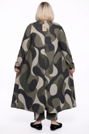 ITALIA MODA viscose mix A-lijn wijde jurk met zakken /stretch