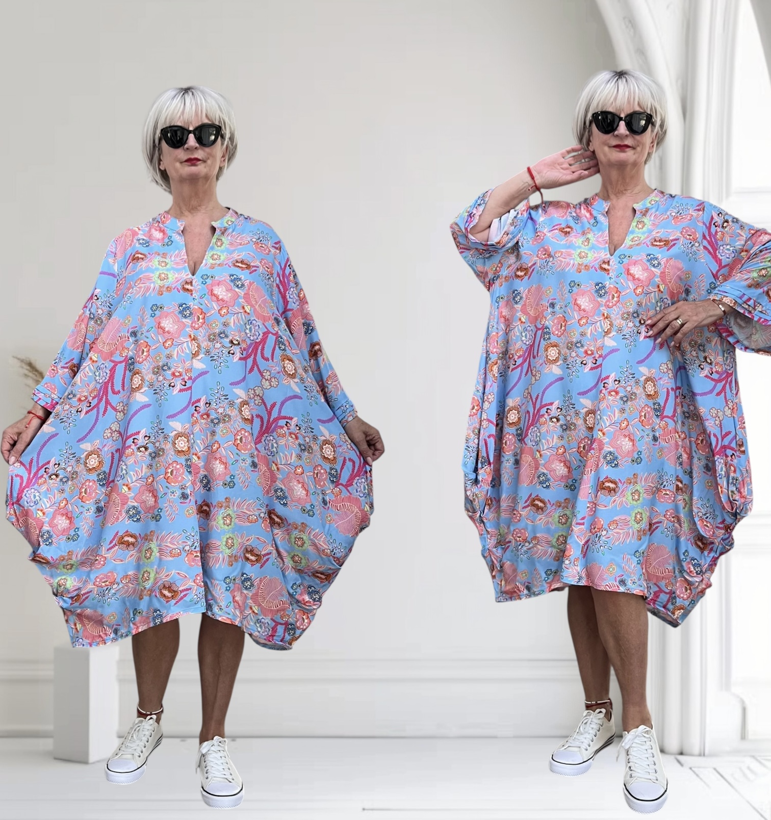 Vincenzo Allocca oversized viscose jurk/tuniek