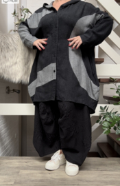 Zedd Plus viscose oversized A-lijn blazer/vest/in meerdere kleuren