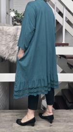 Moonshine katoen/tricot  A-lijn tuniek/jurk stretch apart /in meerdere kleuren
