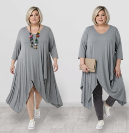 Moonshine oversized  viscose tricot tuniek apart stretch