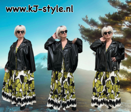 NEW COLLECTION oversized  eco leder jas met ritssluiting  stretch  /in meerdere kleuren