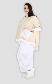AKH viscose linnen look oversized A-lijn top