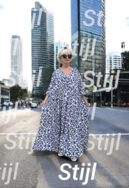 Vincenzo Allocca oversized viscose  BOHO A-lijn jurk apart