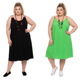 Sissi viscose wijde zomer jurk  stretch / meerdere kleuren